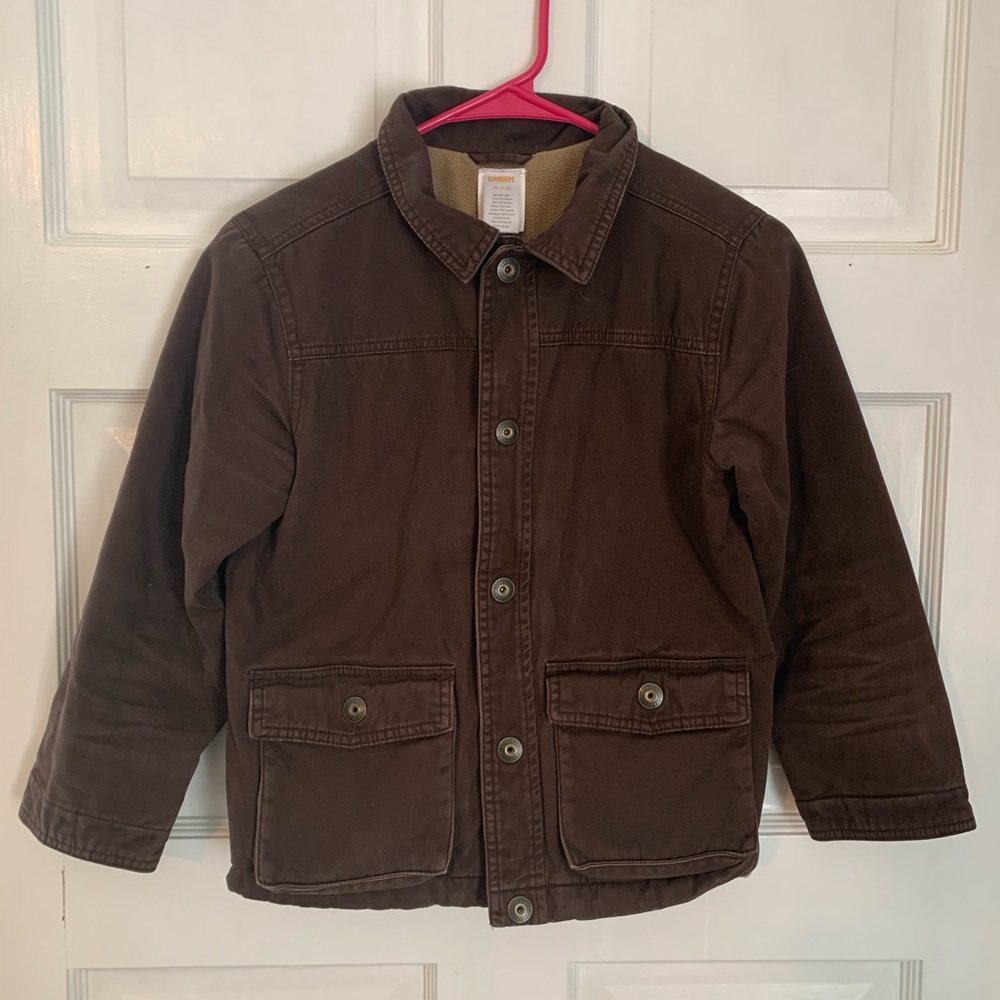 Gymboree Medium 7-8 kids Button up Brown jacket
